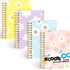 Koogel 4PCS Spiral Notebook Journals, A6 Pocket Notebooks, College Ruled Notebooks for Women Gift