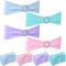 Newwiee 24 Pieces Colored Chair Sashes Spandex Dining Stretch Chair Sashes Bands