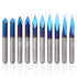 LUNYEE Triangular CNC Router Bits Set, 1/8" Shank Engraving V-Bit for Acrylic Wood Sign Making