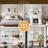 TETOTE Black Wall Sconce Modern Bathroom Wall Light Fixtures Farmhouse Wall Lights with Frosted Glass Shade for Mirror