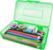 Plastic Translucent Pencil Box, Pencil Cases with Snap-Tight Lid for Pens, Pencils, School and Office Supplies, 1 Pack