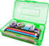 Plastic Translucent Pencil Box, Pencil Cases with Snap-Tight Lid for Pens, Pencils, School and Office Supplies, 1 Pack