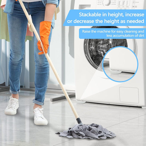 ASTIMESA 12 Pieces Anti Vibration Pads for Washing Machine, Silent Washer Dryer Feet Anti Vibration Mat, Universal