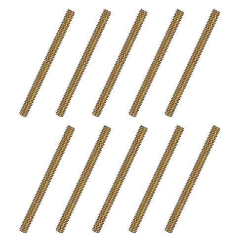 uxcell 60pcs 5/16 x 4 Inch Fully Threaded Rods Carbon Steel All Thread Studs for Furniture Garden Railing