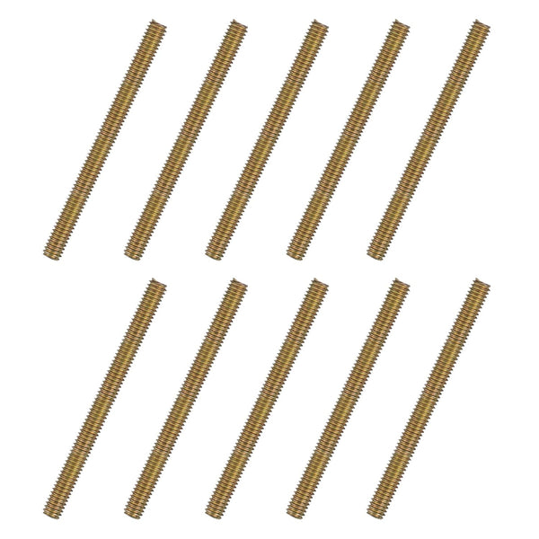 uxcell 60pcs 5/16 x 4 Inch Fully Threaded Rods Carbon Steel All Thread Studs for Furniture Garden Railing