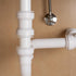 Keeney Insta-Plumb 1-1/2 in. Straight Tubing Coupling, Push Fit System, White