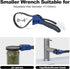 Upgraded Strap Wrench Set, 2pcs Adjustable Rubber Strap Wrench, Max Diameter 4" and 6" for Plumbing