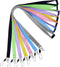 YOUOWO 7 Pack Lanyards for Keys ID Badge Holder Safety Breakaway Coloured Lanyard in Black Blue Yellow Green