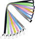 YOUOWO 7 Pack Lanyards for Keys ID Badge Holder Safety Breakaway Coloured Lanyard in Black Blue Yellow Green