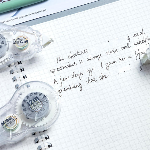 M&G 6 Pack Correction Tape Set, 39FT Long, 72M/234FT White Out, Clear Writing, 1/5 Inch X 32.8 Ft/Pack for Office School