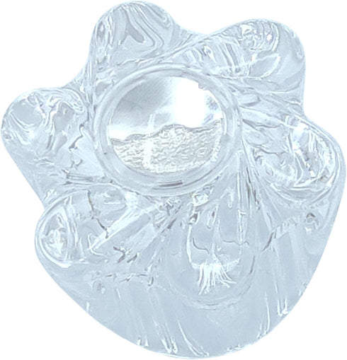 1 Piece Bathtub and Shower Petal Faucet Knob Replacement Trim Kit with 3 Piece Button Set, Clear Acrylic