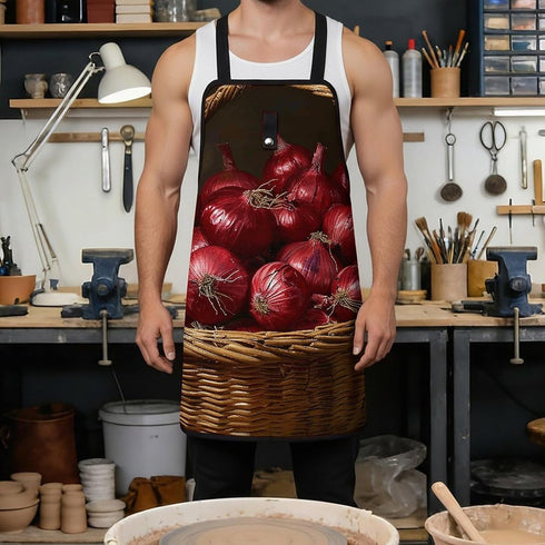 FodPand 8 Onions in Basket Tool Apron with Pockets Adjustable Cross-Back Welding Woodworking Vest Blacksmith Carpenter