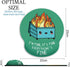 Dumpster on Fire Mouse Pad with Wrist Support, Gaming Mousepad with Non-Slip Base, Cute Desk Accessories
