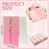 Eersida 15 Pcs Pink File Folders, Decorative with 1/3 Cut Tabs, Letter Size, Cardstock Leopard Print Organizer for
