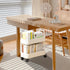 Erice 2 Cart Organizer, Rolling Storage Cart, Bookcase with Wheels Tiers Strong Load Bearing Capacity Durable and Long