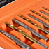 10-Piece Screw Extractor and Left Hand Drill Bit Set, Bolt Extractors for Removing Broken Studs, Bolts, Socket Screws,