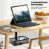 Under Desk Storage Organizer, Clamp-on Swivel Alloy Steel Drawer, Hidden Desktop Drawer Basket, Easy to Install
