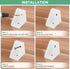 20-Pack 0.78 0.78 M METERXITY L-Shape Corner Brace, x in Nylon Plastic Right Angle Brackets with Screw for Shelves/Wood