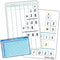 Dry Erase Long Multiplication Practice White Board 8" x 12", Double Sided 2-digits Multiplication Board for Kids