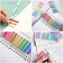 ELII 2000pcs Clear Sticky Tabs, Annotating Sticky Notes, Multi-Colored Writable Book Flags for Notebooks