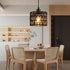 KENMI Woven Pendant Light Boho Chandelier, Rattan Pendant Lights Kitchen Island, Farmhouse Pendant Lighting with Hand