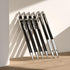 Nicpro 6 PCS Art Mechanical Pencil Set, Black Metal Drafting Pencils 0.3-0.9mm & 2PCS 2mm Graphite Lead Holder