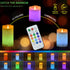 3PCS NICEME Rechargeable Color Changing Candles with Remote Timer USB Cable LED Multi Colored Flameless Candles Battery