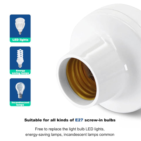 Orielis ControlE26/E27 Bulb Light Socket Adapter, Zigbee Protocol Remote Adapter, APP Remote Control, Smart Lamp Socket