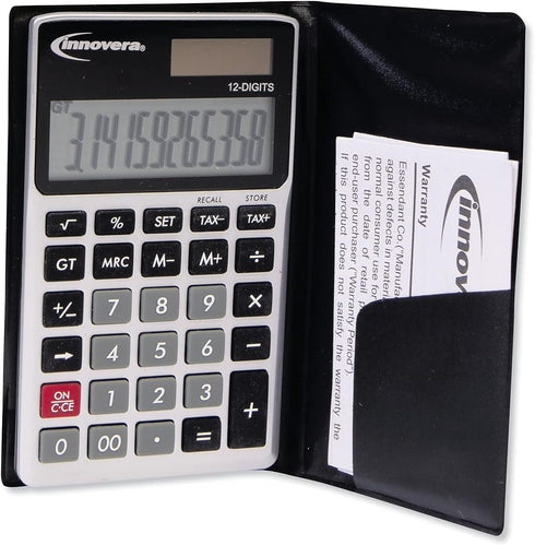 INNOVERA 15922 Handheld Calculator, 12-Digit LCD Display