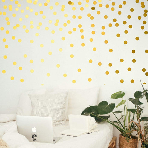 Performore Gold Circle Stickers, 1 Inch Round Labels, Metallic Gold Dots, 1000 Stickers per Roll