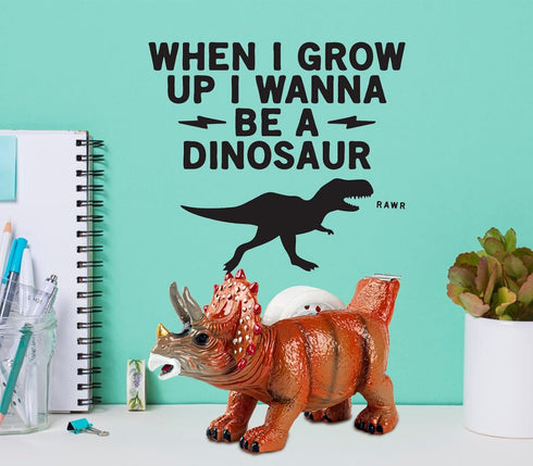 Dinosaur Tape Dispenser, Cute Desktop Tape Holder for Office, Desk Tape Dispenser