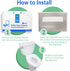 (2000 8 Packs 250) 14x16" Reli. Toilet Seat Covers Pcs, of | Disposable Toilet Seat Cover - Flushable - (Half-Fold) |
