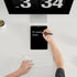 Desktop Black Glass Dry Erase Whiteboard, Small Portable White Board Easel for Desk, Reusable Notepad