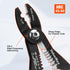 Valuemax 4-in-1 Wire Stripper Tool, Wire Cutters, Crimping Tool, Multifunctional Electrician Pliers for 10-20 AWG