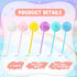 Epakh 84 Pcs Pompom Ballpoint Pen Set - Cute Kawaii Fluffy Ball Pens with Black Gel Ink in Macaron Colors, Gift for