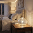 Dimmable DUSVALLY Sea Urchin Table Lamp, Battery Operated LED Table Lamp, Cordless Warm White Glass Accent Lamp