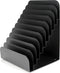 Huron Pad Rack Slant 10 Slot, Black Commercial Grade Steel
