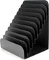 Huron Pad Rack Slant 10 Slot, Black Commercial Grade Steel