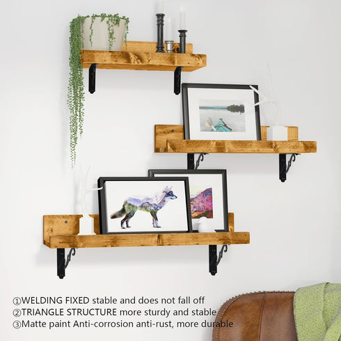 HOME MASTER HARDWARE 5x3-1/2 2 Decorative Shelf Brackets in Wall Mounted Floating Shelf Bracket L Heavy Duty Support