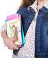 DoDoMagxanadu 20 Pack Binder Pencil Pouches, Pencil Pouch for 3 Ring Binder with Zipper Pulls, Clear Window Pencil Case