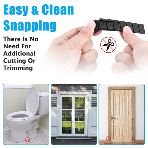 Composite Shims, 40 Pack Heavy Duty Plastic Wedge Shims for Indoor/Outdoor Use, DIY Furniture Levelers for Home