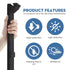 9 in Inside Foam for Metal Roofs, Classic Rib Profile Foam Closure Strips for Metal Roofing Panels (10 Pcs)