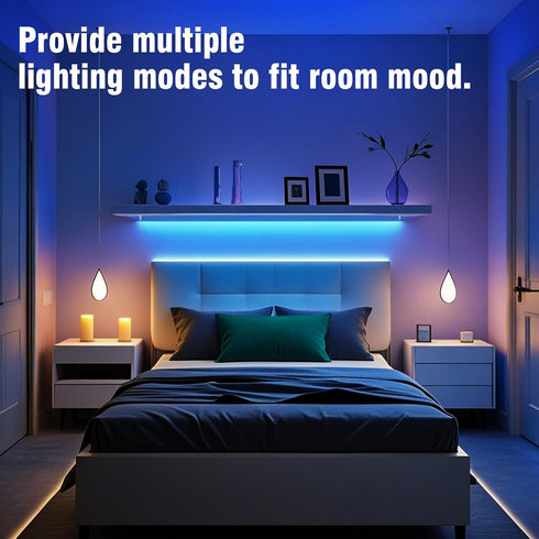 300ft 24Key VOLIVO LED Strip Light Bluetooth, Color Changing LED Strip Lights for Bedroom, Music Sync RGB Lighting