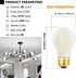DONDDA E26 Bulb A15 Bulb 4W 40 Bulb Dimmable AC120V 4000K E26 Bulbs 40 400lm 6Pack Frosted Edison Light Equal watt