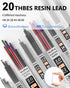Nicpro 35PCS Metal Mechanical Pencils Set, Art Drafting Pencil with Graphite Lead Refills & Case