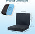 Tailbone Thick Booster Car Seat with Back, Seat Cushion for Pain Relief, Portable Breathable Mesh Fabric, for Office
