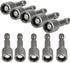 5/16'' Nut Driver Bit, Hex Magnetic Power 8mm 5/16 IN Socket Adapter for Power Tools - 10PCS