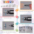 Glarks 20Pcs 3/8''-16UNC 304 Stainless Steel Rivet Nuts Flat Head Threaded Insert Nutserts Set