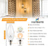 hansang E12 LED Candelabra Bulbs, 3000K Soft White, 6W (60Watt Equivalent), B11 Ceiling Fan Bulbs, 600 Lumen,