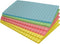 Better Office Products Lined Sticky Notes, 4 x 6, 6 Pack, 300 Sheets (50/Pad), Assorted Pastel Colors